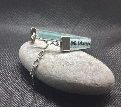 Alternate image for Cork & Crystal Aqua Bracelet