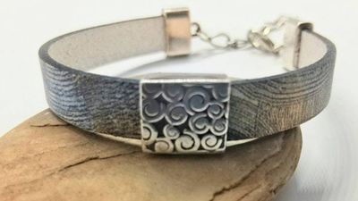 Alternate image for Swirl Leather Bracelet