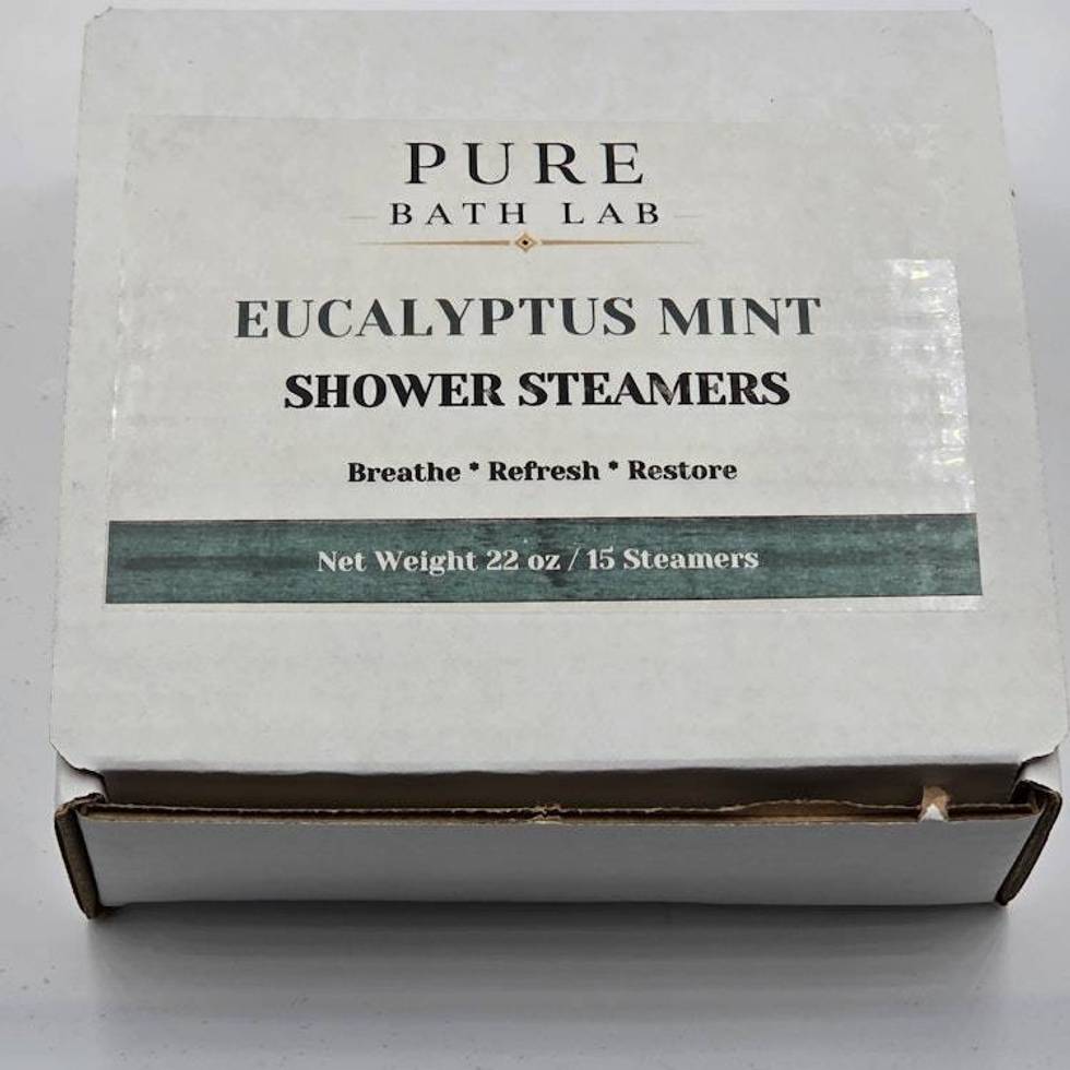 Shower Steamers Eucalyptus Mint Essential Oils, 15 Count, (Larger Than Leading Brand), with Mesh Bag (15 Count) Pack of 1