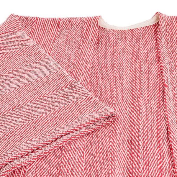 Alternate image for Strawberry Ruana Made with 100 Cotton in El Salvador Strawberry Cojutepeque