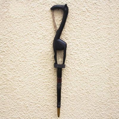 Alternate image for Hand Carved Giraffe Walking Stick Giraffe