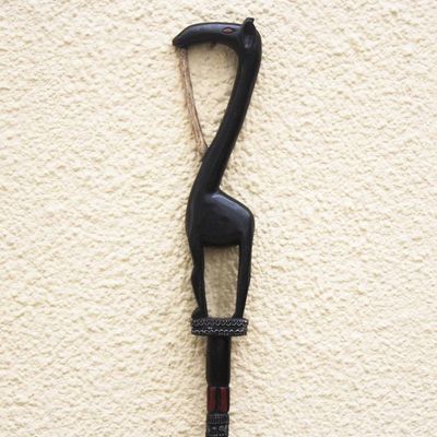 Alternate image for Hand Carved Giraffe Walking Stick Giraffe