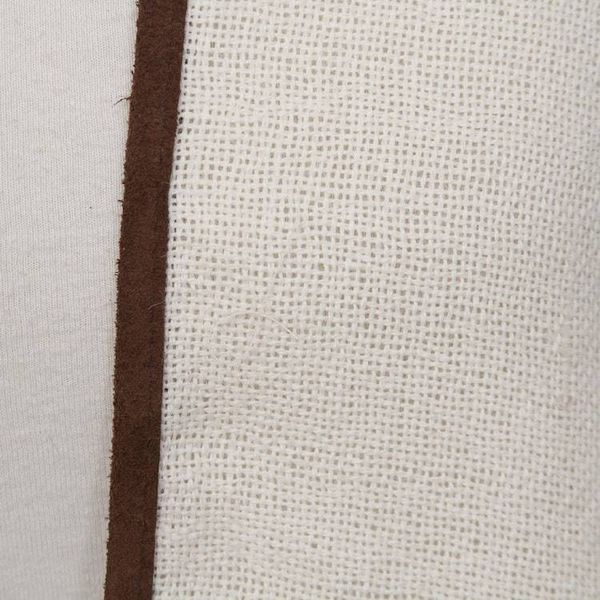Alternate image for Cream 100 Baby Alpaca Wool Suede Trimmed Fringed Ruana Dreamy Cloud