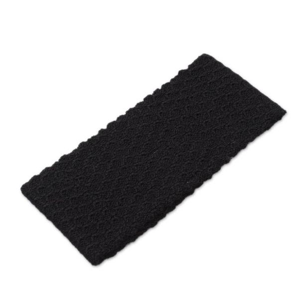 Alternate image for Wave Pattern 100 Baby Alpaca Headband in Black from Peru Passionate Waves in Black