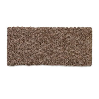 Alternate image for Chestnut 100 Baby Alpaca Honeycomb Pattern Knit Headband Wavelength in Chestnut