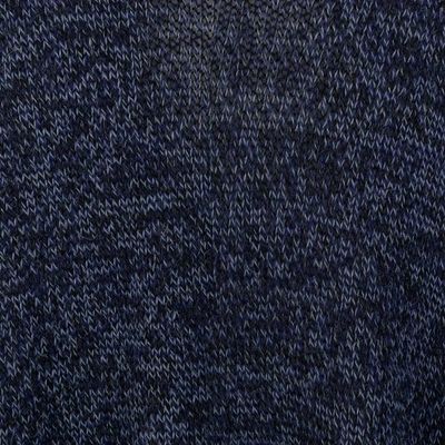 Alternate image for Textured Knit Alpaca Blend Ruana in Blue Shades from Peru Sea Blue