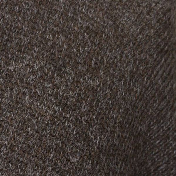 Alternate image for Artisan Crafted Alpaca Blend Wrap Ruana Brown Tweed