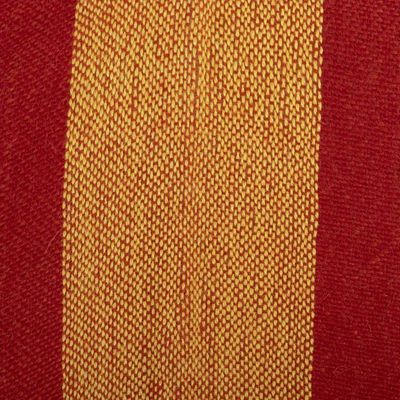 Alternate image for Red  Yellow Striped Ruana Woven from 100 Baby Alpaca Red  Yellow