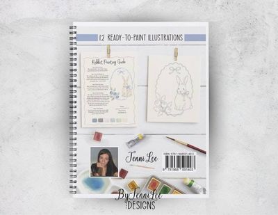 Alternate image for Blueberry Pickin: A Watercolor Painting Workbook, 12 Ready to Paint Watercolor Illustrations, 9781968591403