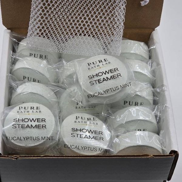 Alternate image for Shower Steamers Eucalyptus Mint Essential Oils, 15 Count, (Larger Than Leading Brand), with Mesh Bag (15 Count) Pack of 1