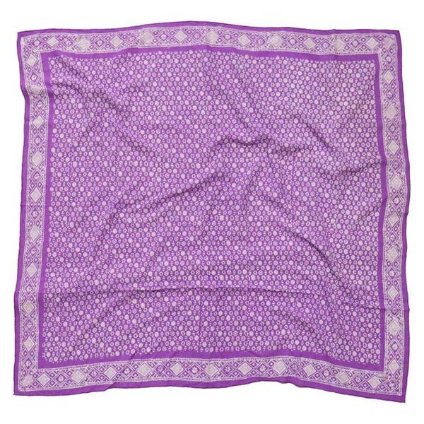 Alternate image for Large 39 Hand Dyed Batik Bandana, 100% Soft Cotton, Timeless Trace