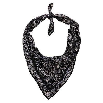 Alternate image for Large 39 Hand Dyed Batik Bandana, 100% Soft Cotton, Black Dark Blue, Wings
