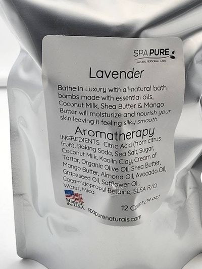 Alternate image for Spa Pure Natural Aromatherapy Bath Bombs with Coconut Milk & Shea Butter (12 Count)
