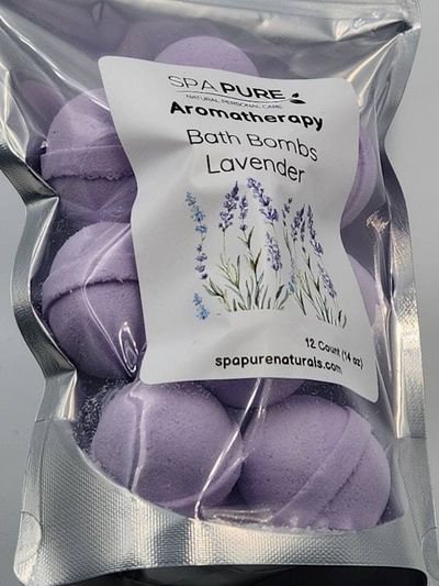 Alternate image for Spa Pure Natural Aromatherapy Bath Bombs with Coconut Milk & Shea Butter (12 Count)
