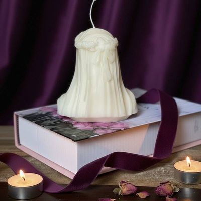 Alternate image for Large Veiled Lady Sculpture Candle