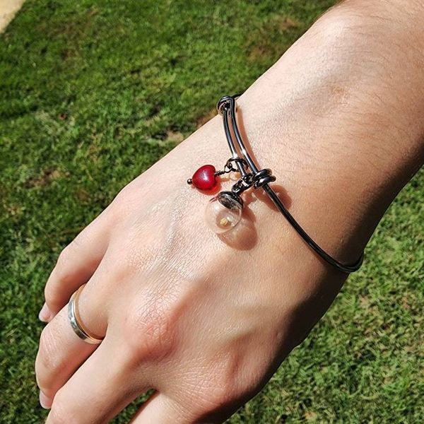 Alternate image for Mustard Seed Glass Charm Bracelet, Faith Symbol Jewelry