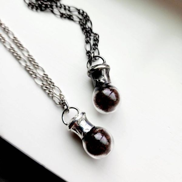 Alternate image for Coffee Necklace, Coffee Lover Accessory, Quality Glass Pendant, Unisex Cafe Ole Jewelry