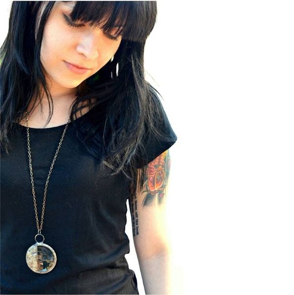 Alternate image for Magnifying Glass Necklace for Women, Handmade Glass Monocle, Practical Gift for Reader or Elderly