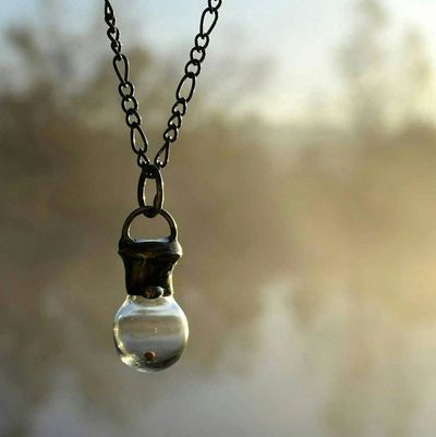 Alternate image for Mustard Seed Necklace, Faith of a Mustard Seed Glass Bottle Pendant, Christian Jewelry for Men or Women