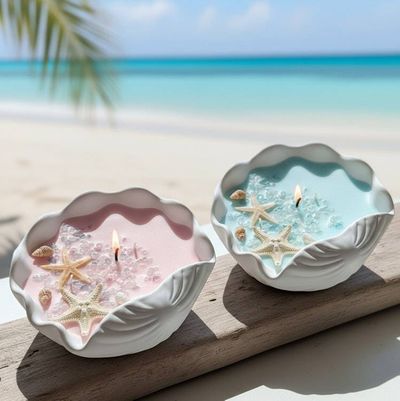 Alternate image for Oceans Whisper Candle | Coastal Soy Wax