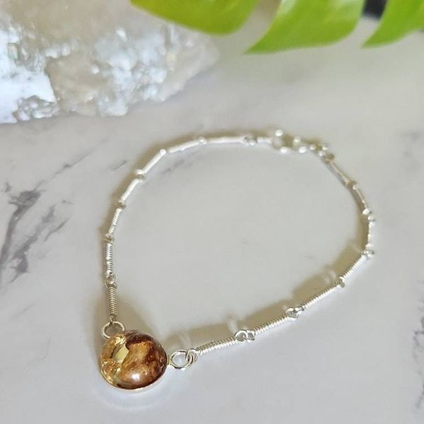 Alternate image for Real Mushroom Sterling Silver Bracelet