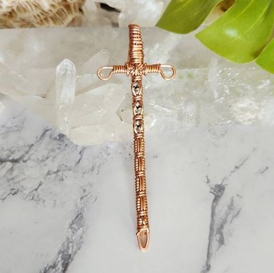 Primary image for Crystal Sword Copper Wire Wrapped Pendant