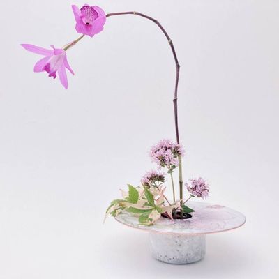 Alternate image for Floral Copper Enamel Ikebana Vase