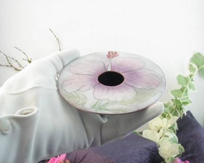 Alternate image for Floral Copper Enamel Ikebana Vase