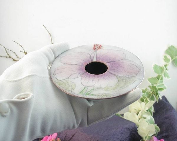 Alternate image for Floral Copper Enamel Ikebana Vase