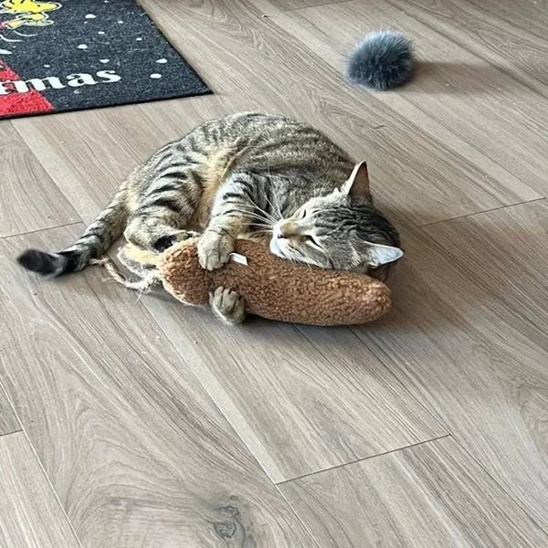 Alternate image for Handcrafted Giant Kicker Mouse with Catnip/Silvervine