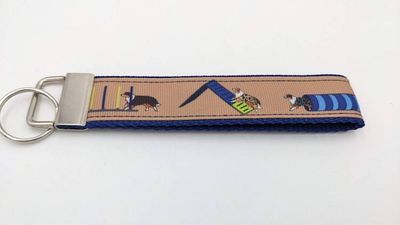 Alternate image for Dog Agility Key Fob, Canine Competition, Dog Trials, K9 Sport Gifts