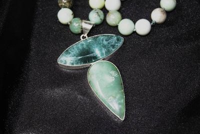 Alternate image for Australian Chrysoprase and Green Opal Statement Necklace
