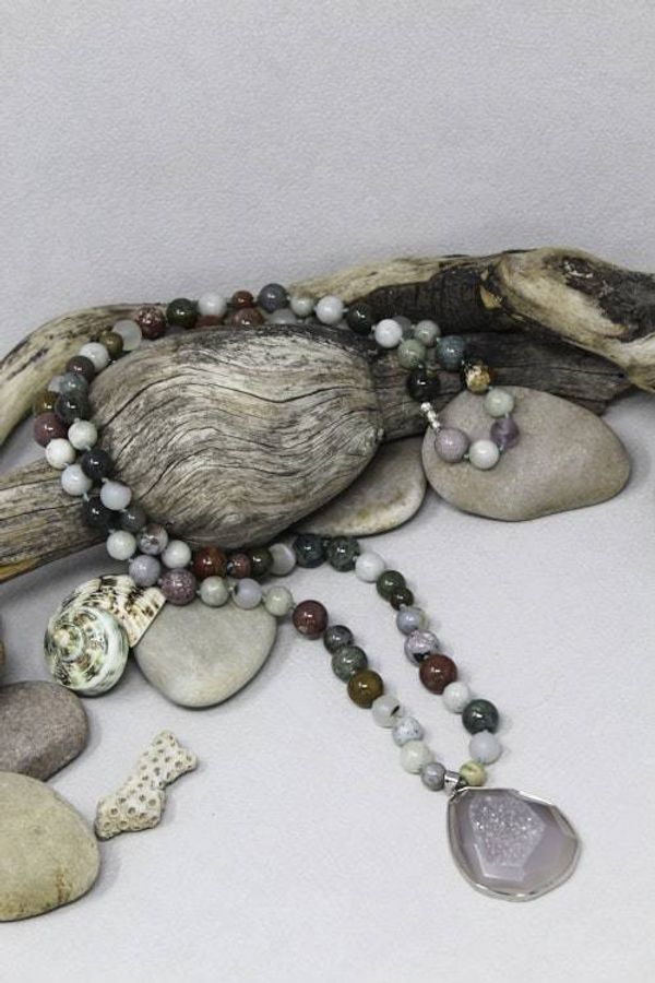 Alternate image for Ocean Jasper and Agate Statement Necklace