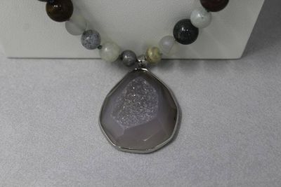 Alternate image for Ocean Jasper and Agate Statement Necklace