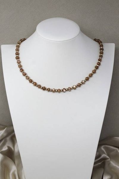 Alternate image for Peach Moonstone and Blush Freshwater Pearl Necklace