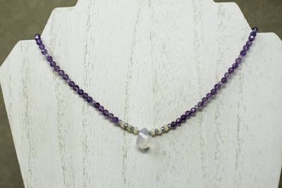 Alternate image for Amethyst, Ethiopian Opal and Brazilian Lavender Quarts Necklace