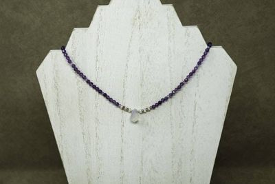 Alternate image for Amethyst, Ethiopian Opal and Brazilian Lavender Quarts Necklace