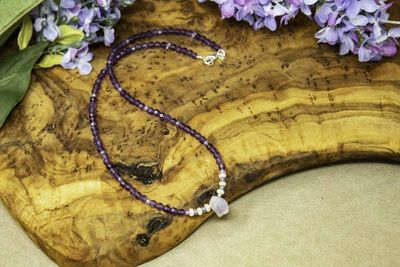 Alternate image for Amethyst, Ethiopian Opal and Brazilian Lavender Quarts Necklace