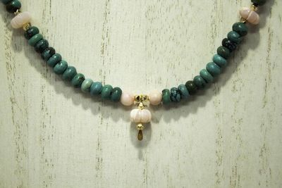 Alternate image for Hubei Turquoise and Peruvian Pink Opal Necklace