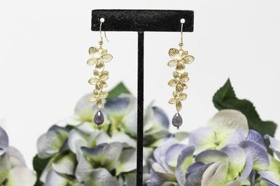 Alternate image for Iolite Hydrangea Blossom Earrings