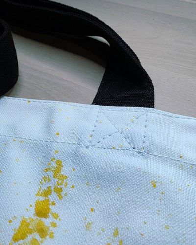 Alternate image for Golden Stillness — Hand-Painted Canvas Tote