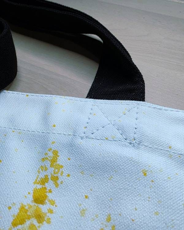 Alternate image for Golden Stillness — Hand-Painted Canvas Tote
