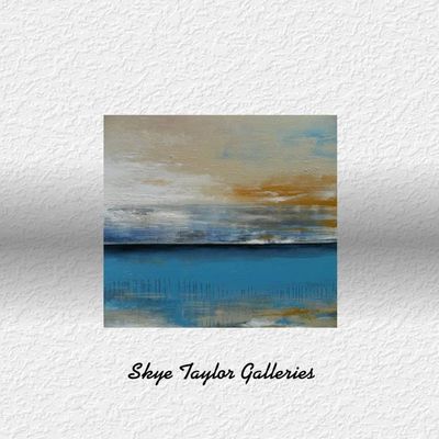 Alternate image for Dreamers on the Wind – Large Original 36 x 36 Horizontal Abstract Landscape Canvas Painting by Skye Taylor