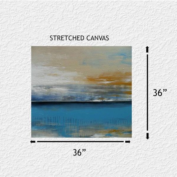 Alternate image for Dreamers on the Wind – Large Original 36 x 36 Horizontal Abstract Landscape Canvas Painting by Skye Taylor
