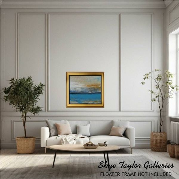 Alternate image for Dreamers on the Wind – Large Original 36 x 36 Horizontal Abstract Landscape Canvas Painting by Skye Taylor
