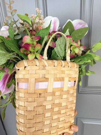 Alternate image for Pink Magnolia Door Hanging Basket Arrangement