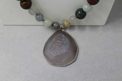 Alternate image for Ocean Jasper and Agate Statement Necklace