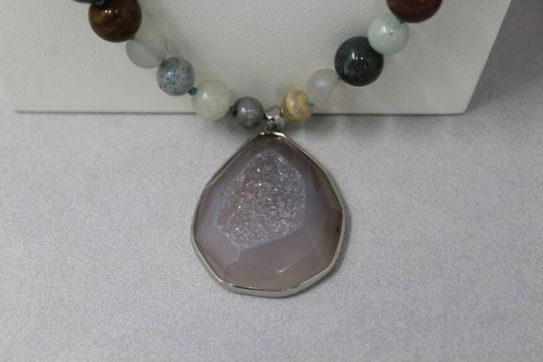 Alternate image for Ocean Jasper and Agate Statement Necklace