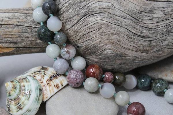 Alternate image for Ocean Jasper and Agate Statement Necklace