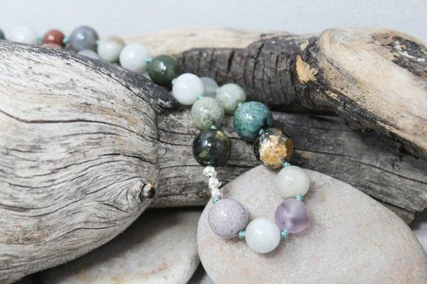 Alternate image for Ocean Jasper and Agate Statement Necklace